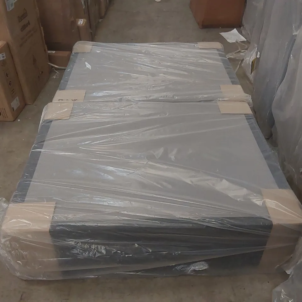 BAGGED FABRIC 4' SMALL DOUBLE 2 DRAWER DIVAN BASE (2 ITEMS)