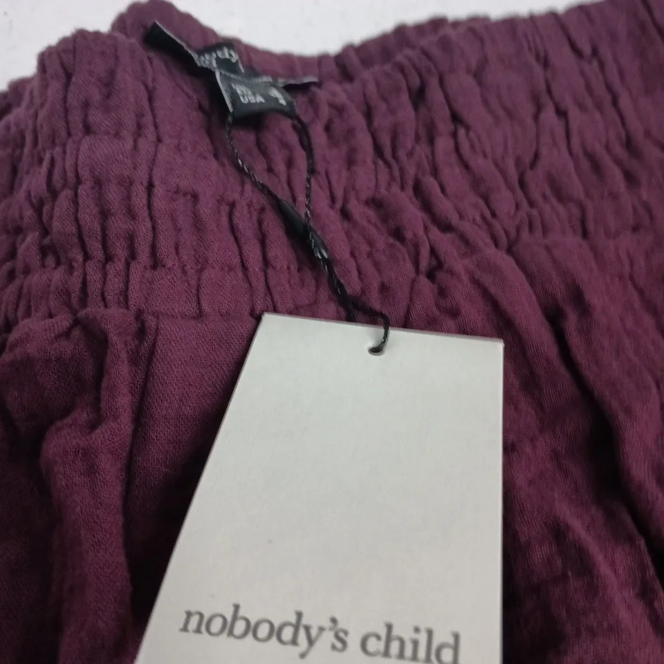 NOBODY'S CHILD JOPPA ELASTICATED SHORTS - UK 8