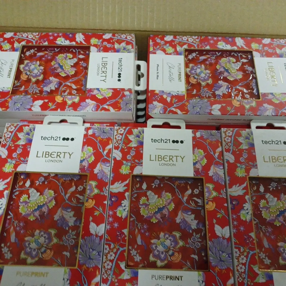 LOT OF 76 X TECH21 PURE PRINT LIBERTY LONDON IPHONE XS MAX CASE - CHRISTELLE RED