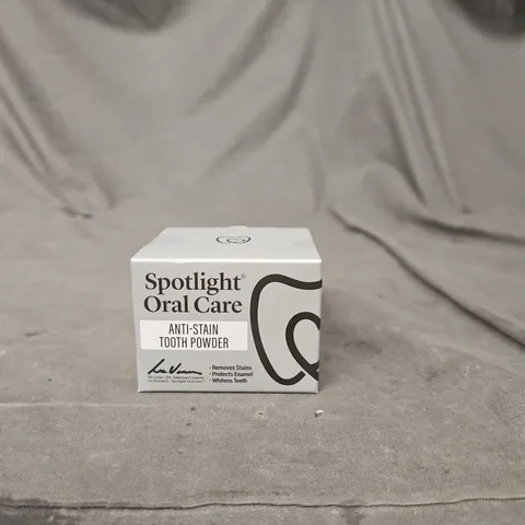 SPOTLIGHT ORAL CARE ANTI-STAIN TOOTH POWDER – BOXED