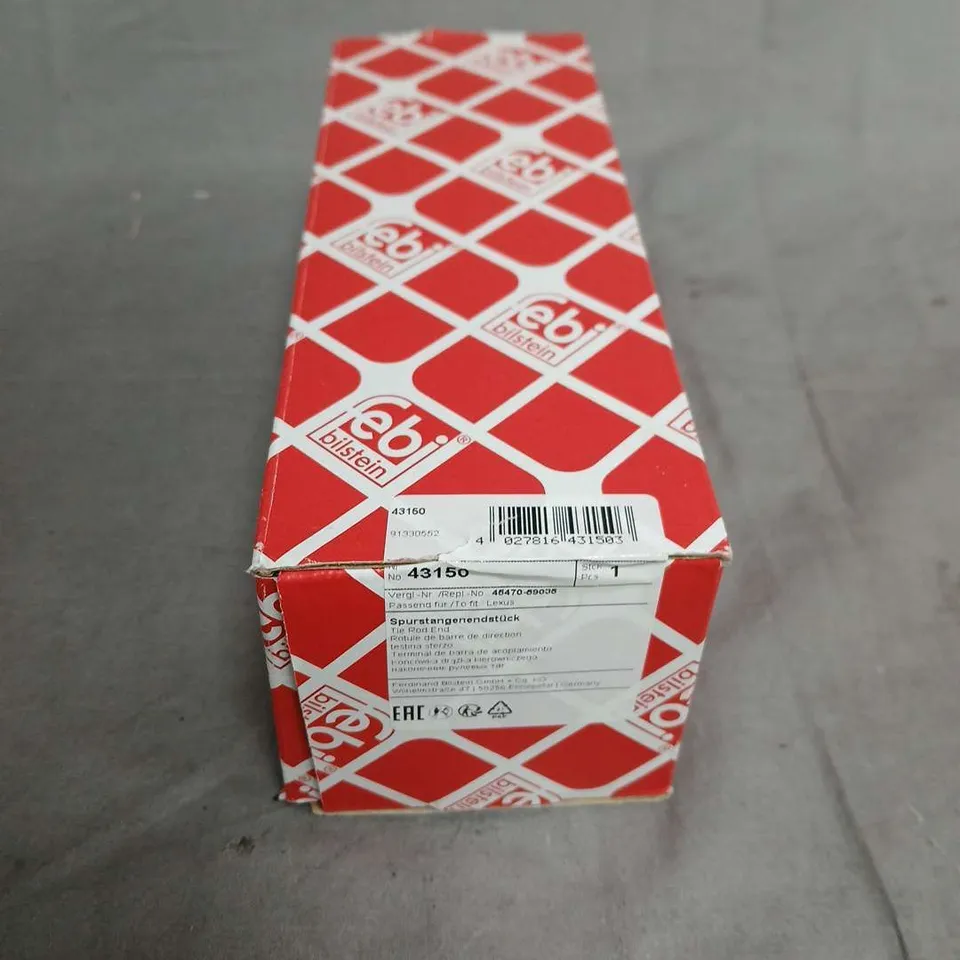 FEBI BILSTEIN TIE ROD END FOR LEXUS – BOXED, PART NO. 43150