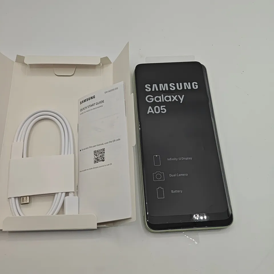 BOXED SAMSUNG GALAXY A05 4/128GB IN LIGHT GREEN - SM-A055F