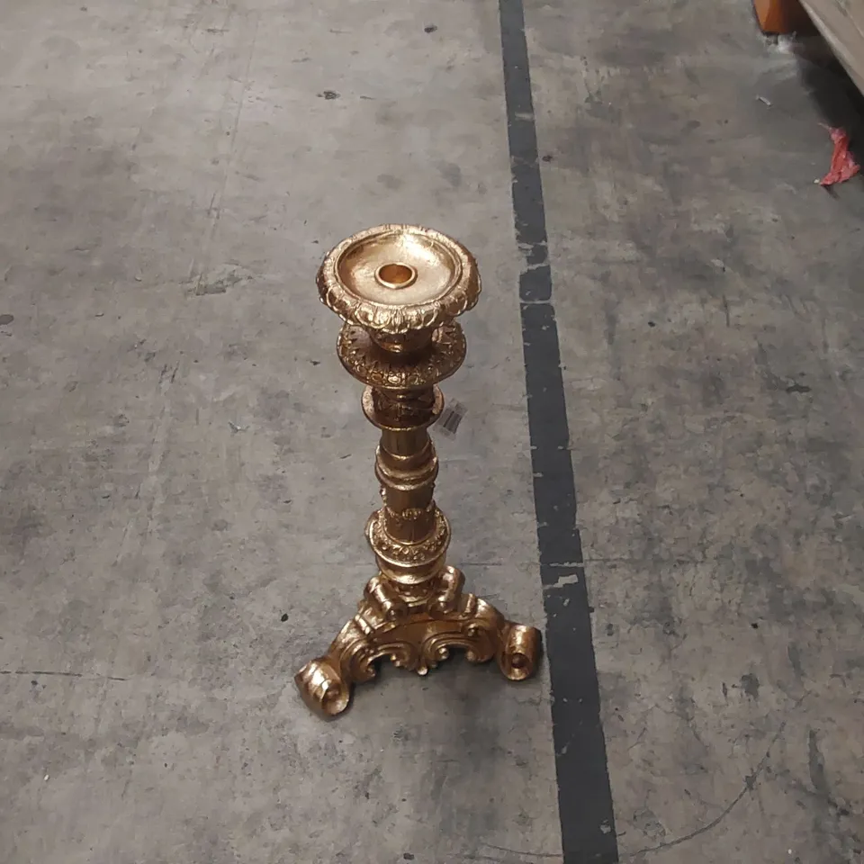 BRAND NEW BOXED TALL SILVER METAL CANDELSTICK