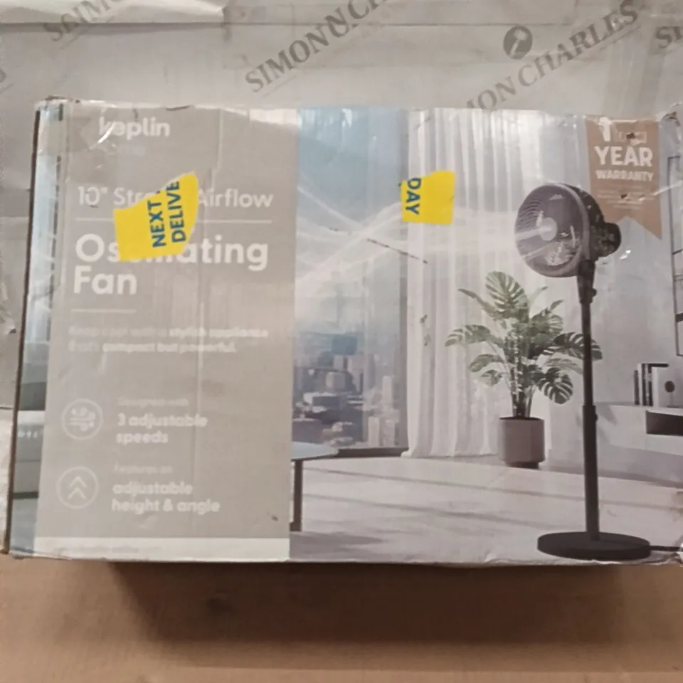 BOXED KEPLIN OSCILLATING FAN BLACK