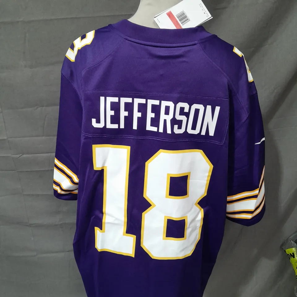 NIKE NFL SHIRT - JEFFERSON 18 - SIZE LARGE