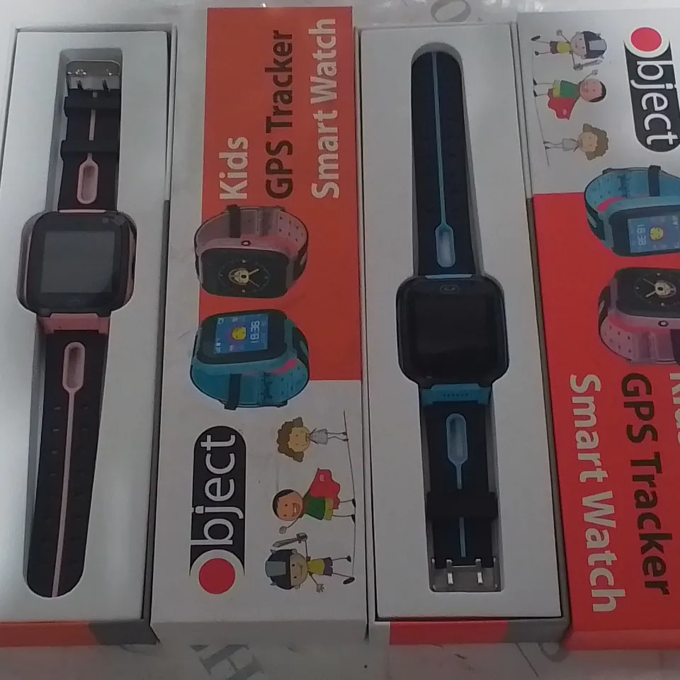 LOT OF 24 BOXED OBJECT KIDS GO'S TRACKER SMART WATCHES