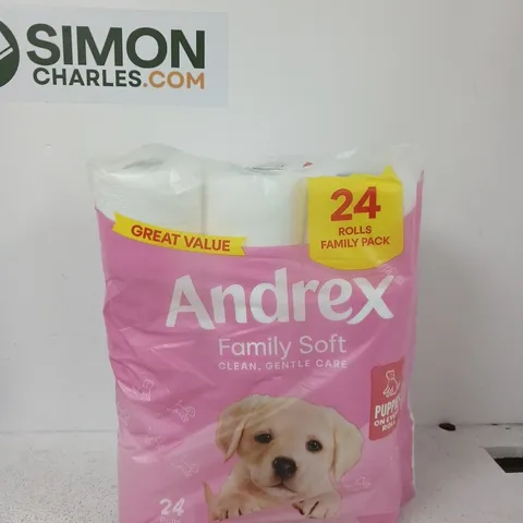 ANDREX FAMILY SOFT TOILET ROLLS β 24 ROLLS