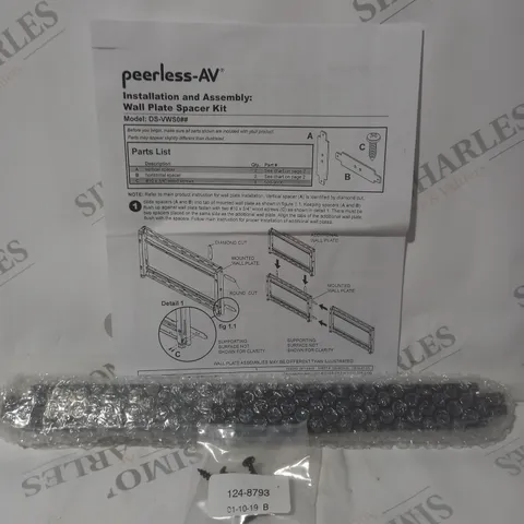 BOXED DS-VWS040 WALL SPACERS IN BLACK