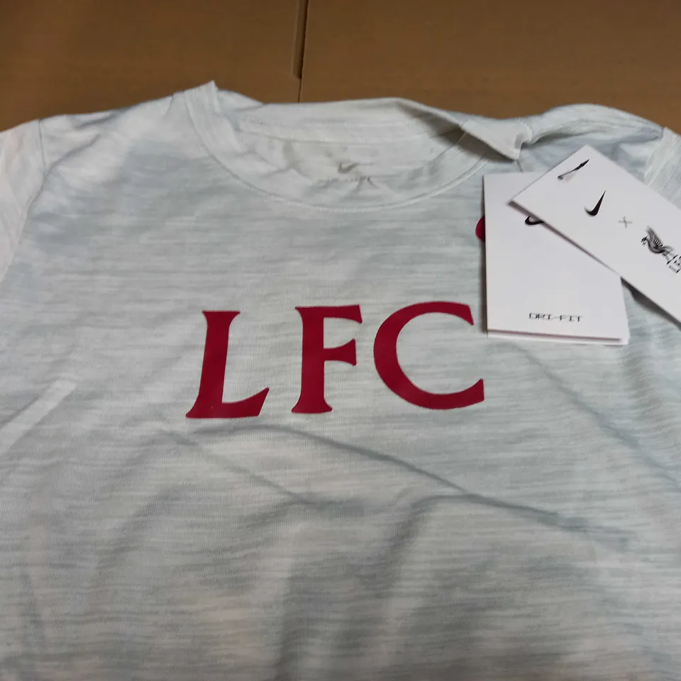 NIKE LIVERPOOL LEGEND T-SHIRT JUNIORS - WHITE/GREY - MEDIUM