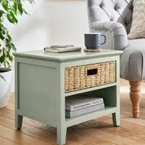 BOXED JULIPA KNIGHTON FULLY ASSEMBLED SIDE TABLE - SAGE 