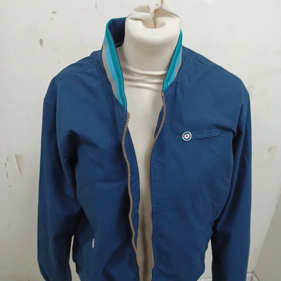 LAMBRETTA TRIPLE TIPPED MONKEY JACKET IN NAVY - M