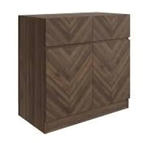BOXED GFW CATANIA 2 DOOR 2 DRAWER ROYAL WALNUT COMPACT SIDEBOARD (1 BOX)