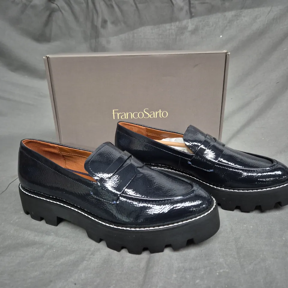 BOXED PAIR OF FRANCO SARTO BALIN MIDNIGHT LOATHER UK 6 