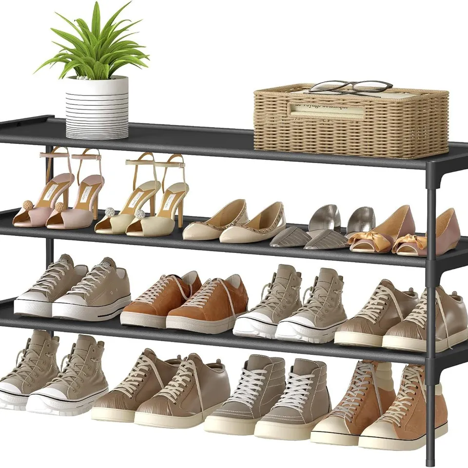 BOXED SONGMICS 3-TIER SHOE RACK, SHOE STORAGE ORGANISER