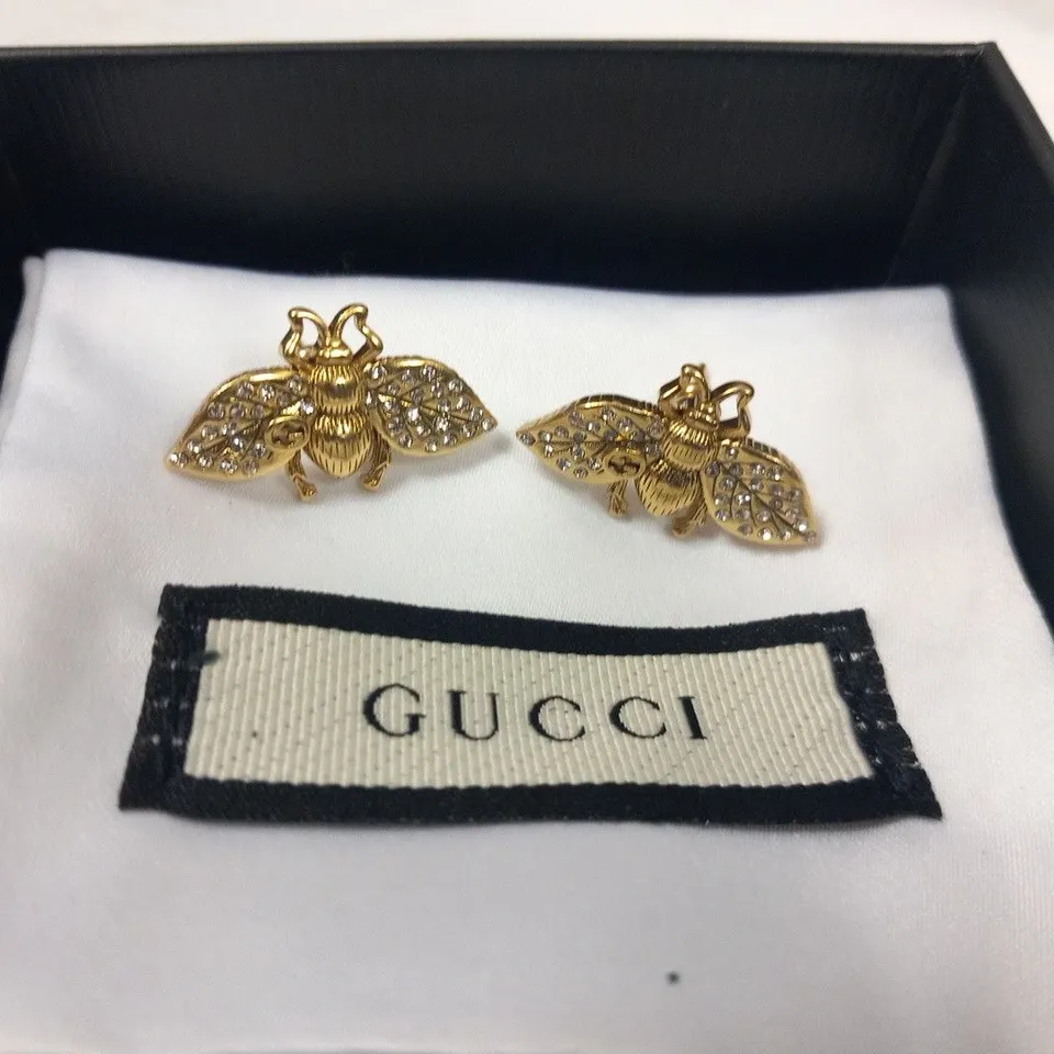BOXED GUCCI BEE EARINGS