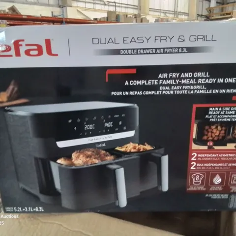 BOXED TEFAL 8.3L DOUBLE DRAWER AIR FRYER