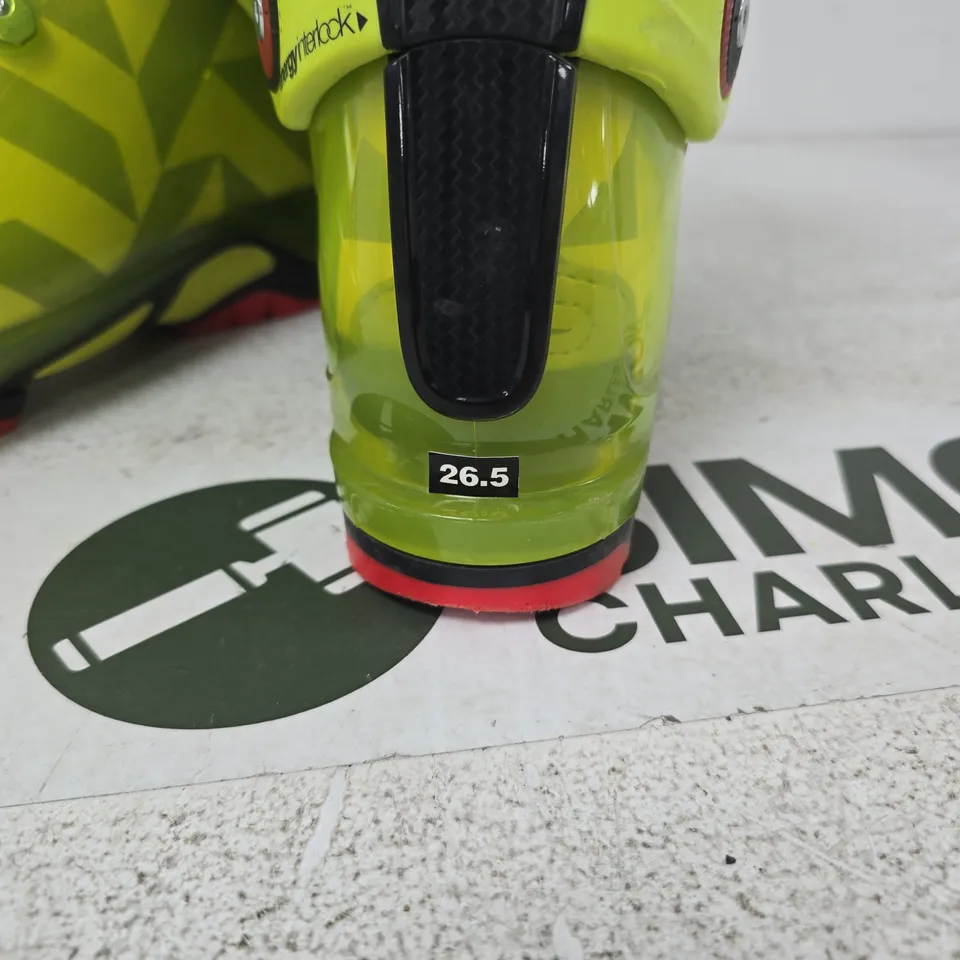 K2 POWERFUSE SPYNE SKI BOOTS – NEON YELLOW, MONDO 26.5