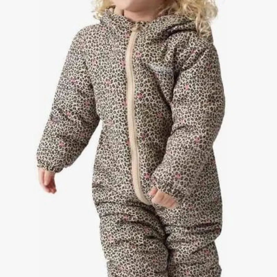 REGATTA PENROSE PUDDLE SUIT HESSIAN DITSY ANIMAL 9-12 MONTHS
