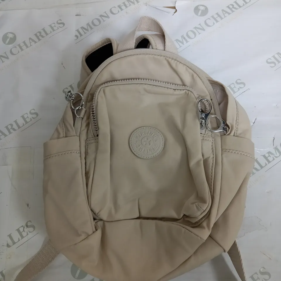 KIPLING BEIGE BACKPACK 