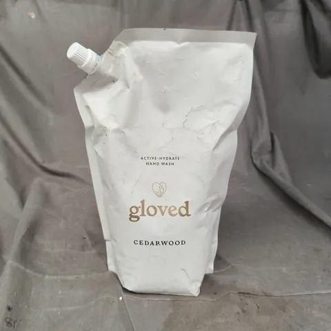 GLOVED CEDARWOOD HAND WASH REFILL POUCH 1L