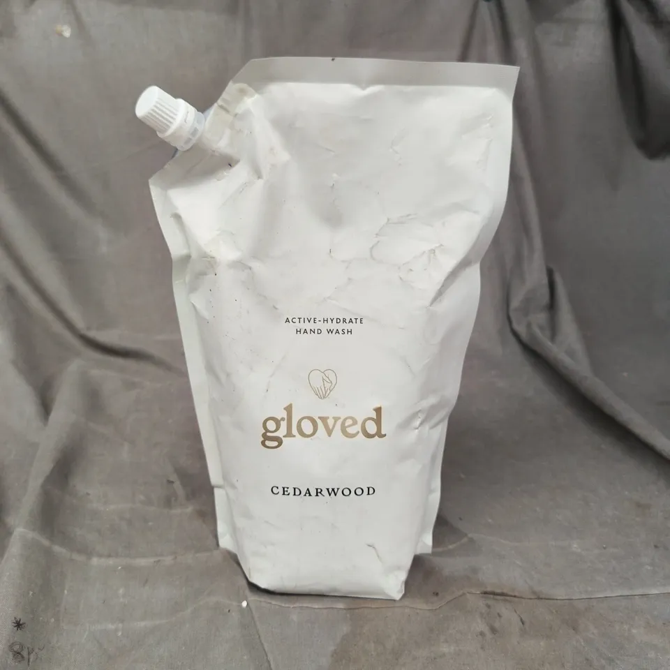 GLOVED CEDARWOOD HAND WASH REFILL POUCH 1L