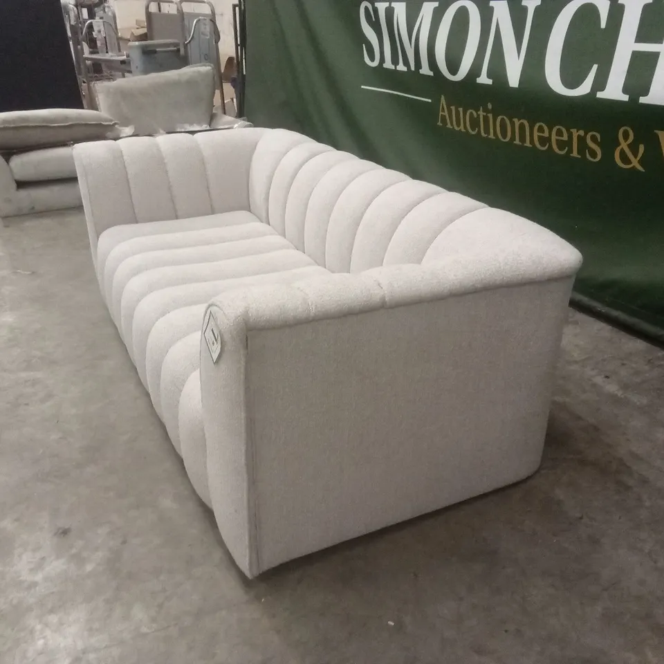 MIKAH 3 SEATER FABRIC SOFA - NATURAL RRP £899