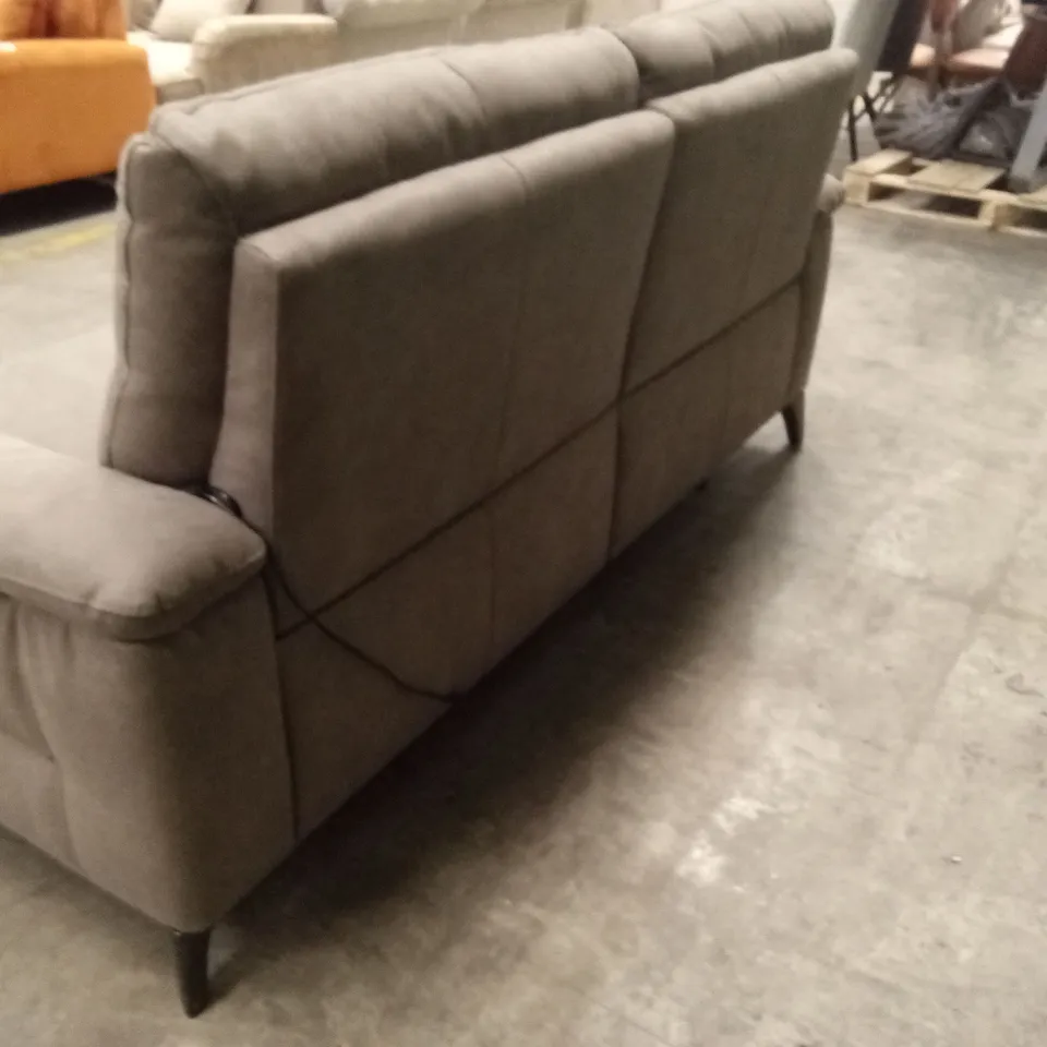 QUALITY DESIGNER ITALIAN MADE OLIVER 3 SEATER FABRIC ELECTRIC RECLINER SOFA