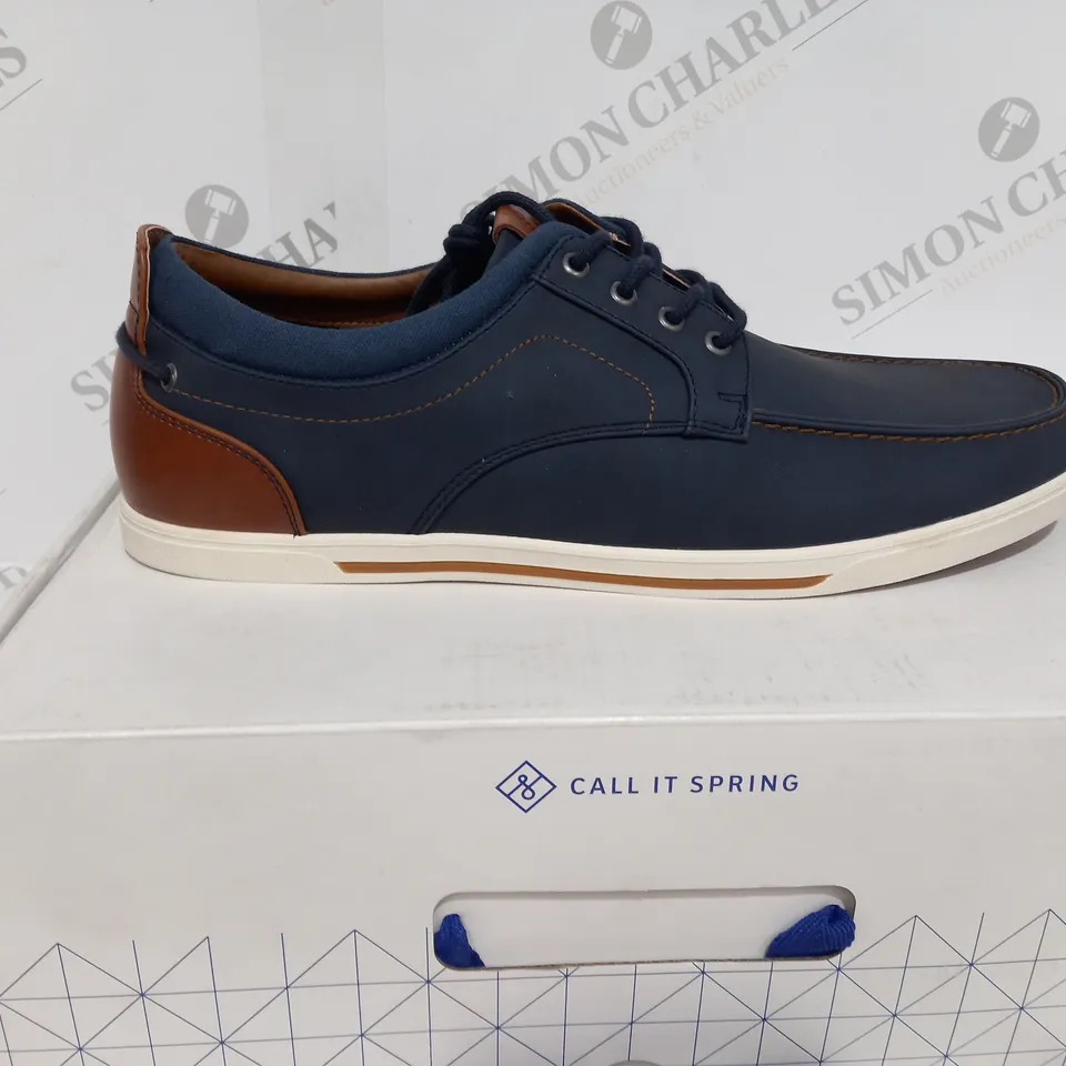 BOXED CALL IT SPRING FABIANO NAVY BLUE SHOES - SIZE 11