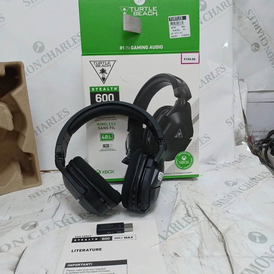 BOXED TURTLE BEACH STEALTH 600 GEN 2 MAX WIRELESS GAMING HEADSET