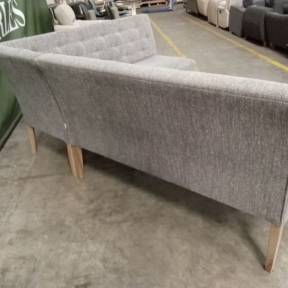 QUALITY DESIGNER FABRIC UPHOLSTERED CORNER DINING BENCH