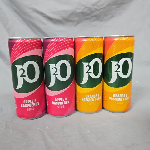 LOT OF 20 250ML CANS OF J20 - 2 FLAVOURS