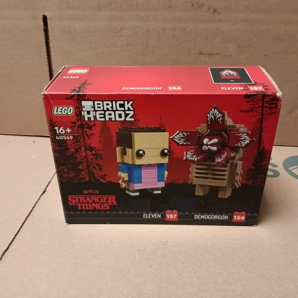 BOXED LEGO BRICK HEADZ STRANGER THINGS SET - 40549