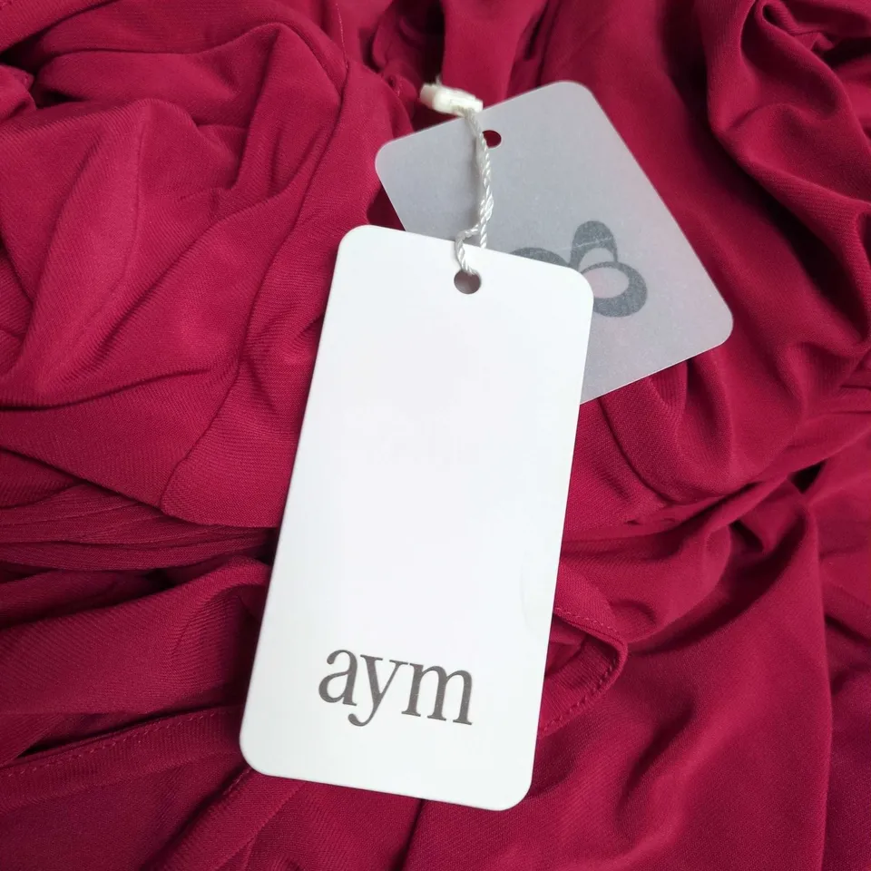 AYM STUDIO MAGENTA DRAPED DRESS – WOMEN'S, SIZE S