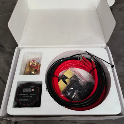 DUAL BATTERY ISOLATOR 12V 140A WITH WIRING HARNESS 
