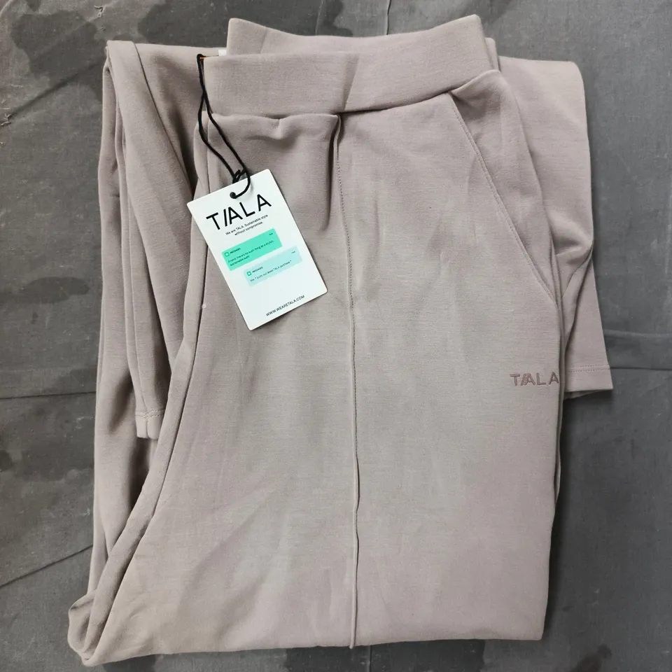 T/ALA WIDE LEG SWEATPANTS IN PEBBLE SIZE LARGE