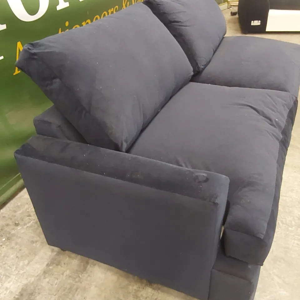 QUALITY DESIGNER CORNER SOFA SECTION - NAVY VELVET // SECTION OF A SOFA ONLY
