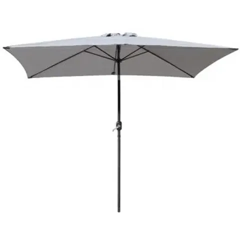 BOXED 274.3CM X 335.3CM RECTANGULAR CANTILEVER PARASOL - GREY (1 BOX)