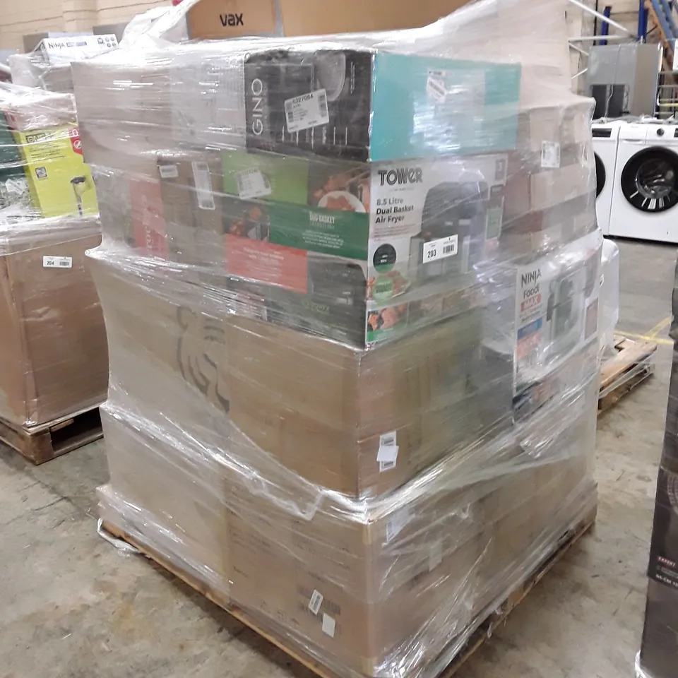 PALLET OF APPROXIMATELY 23 UNPROCESSED RAW RETURN HOUSEHOLD AND ELECTRICAL GOODS TO INCLUDE;