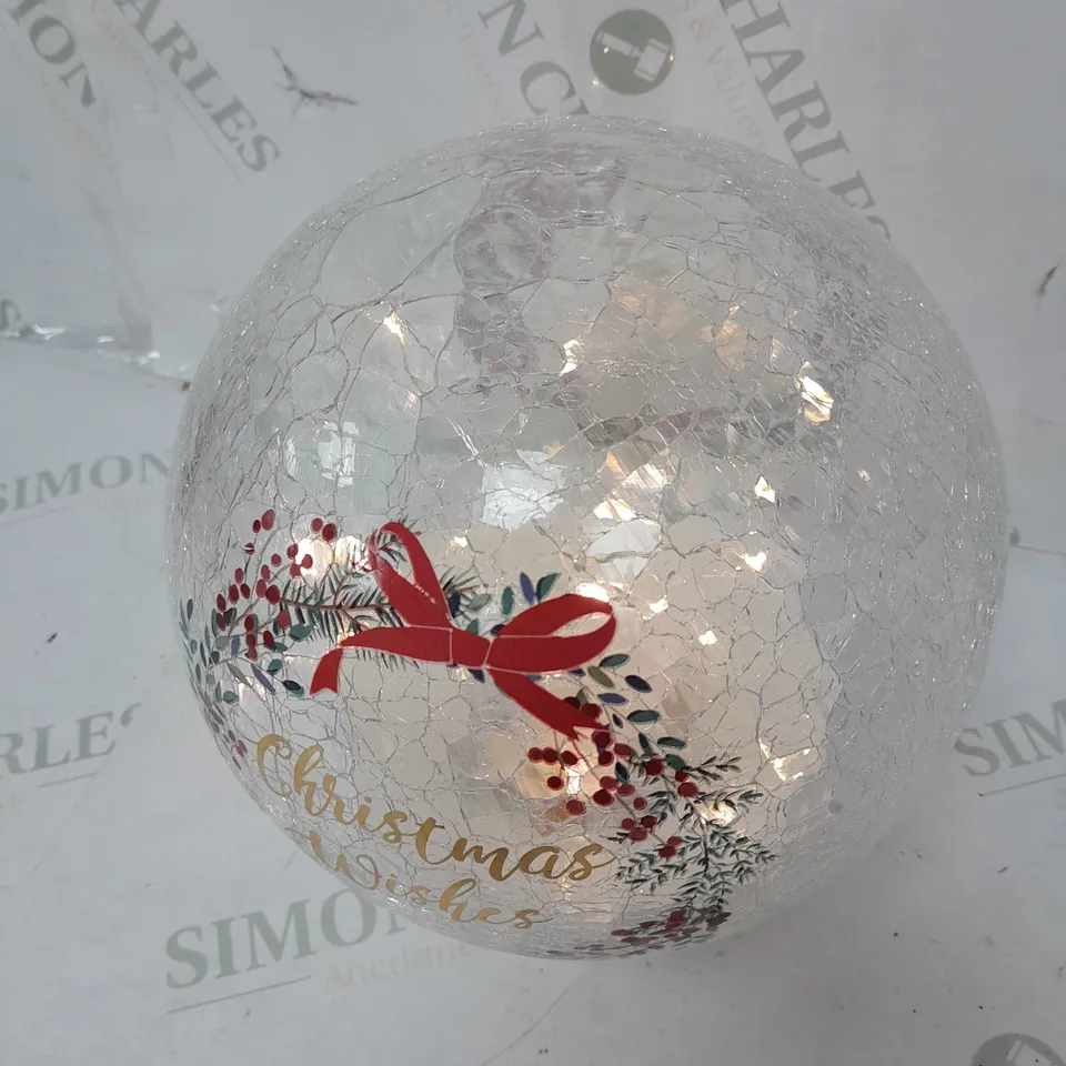 DECORATIVE CHRISTMAS GLASS BALL