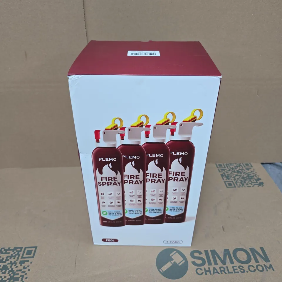 BOXED SET OF 4 PLEMO 600ML FIRE SPRAYS