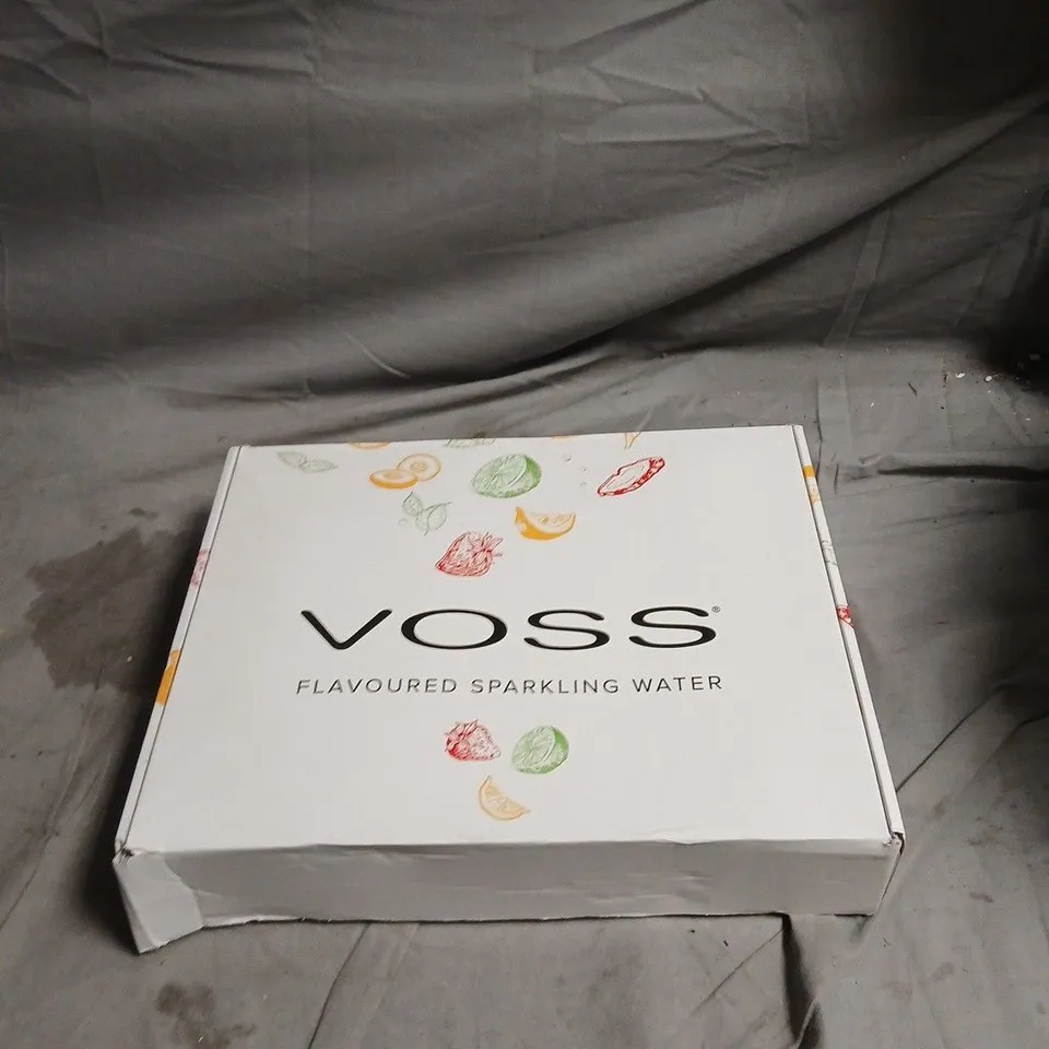 VOSS FLAVOURED SPARKLING WATER – ASSORTED, 3 X CANS + 1 X 500ML BOTTLE, BOXED