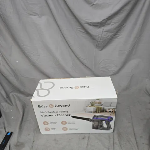 BLISS & BEYOND 3 IN 1 CORDLESS FOLDING VACUUM CLEANER