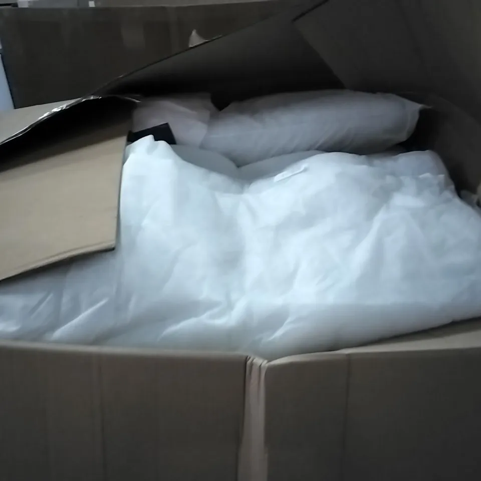 PALLET OF ASSORTED ITEMS TO INCLUDE: BAGGED AND LOOSE DUVETS 