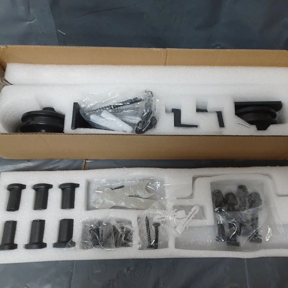 BOXED SLIDING BARN DOOR HARDWARE KIT