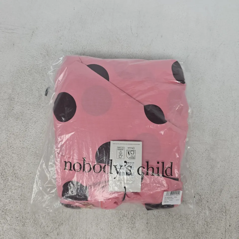 BAGGED NOBODY'S CHILD ALIC MIDI DRESS IN PINK SIZE UK 14