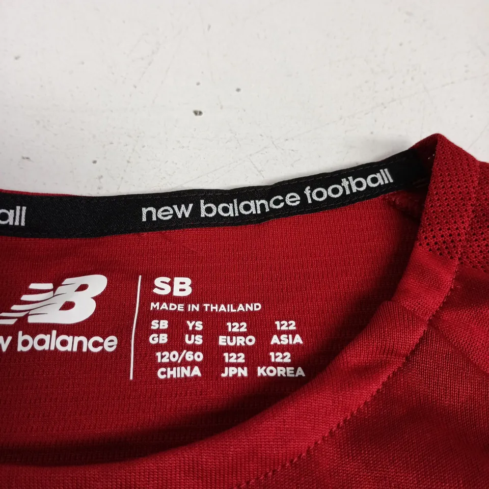 NEW BALANCE AS ROMA FOOTBALL TRAINING JERSEY – RED, MEN'S SB (SMALL)