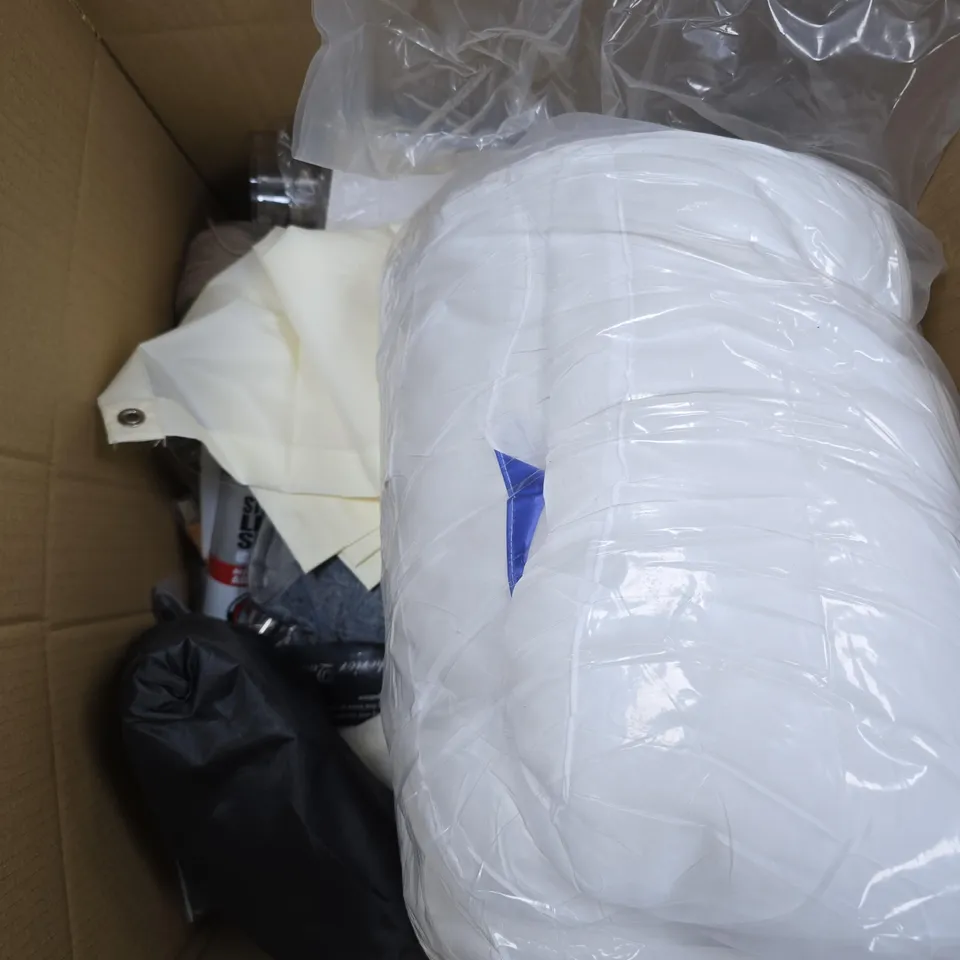 APPROXIMATELY 15 ASSORTED HOUSEHOLD PRODUCTS TO INCLUDE SEALANT, WALLPAPER, PILLOW COVERS ETC 