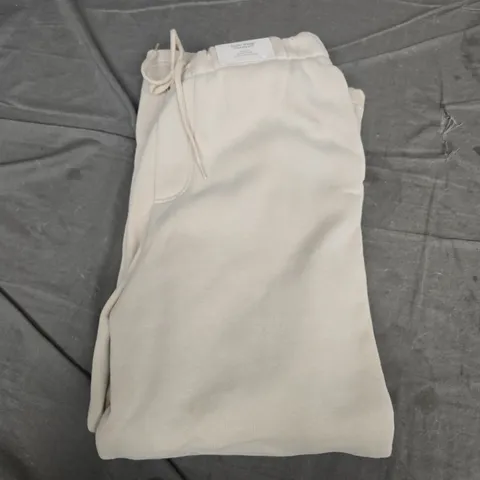 HOLLISTER SUPER BAGGY SWEATPANTS – CREAM, SIZE L