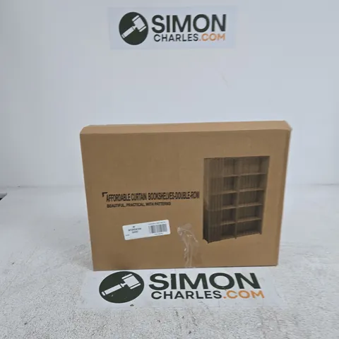 AFFORDABLE CURTAIN BOOKSHELVES – DOUBLE-ROW (BOXED)