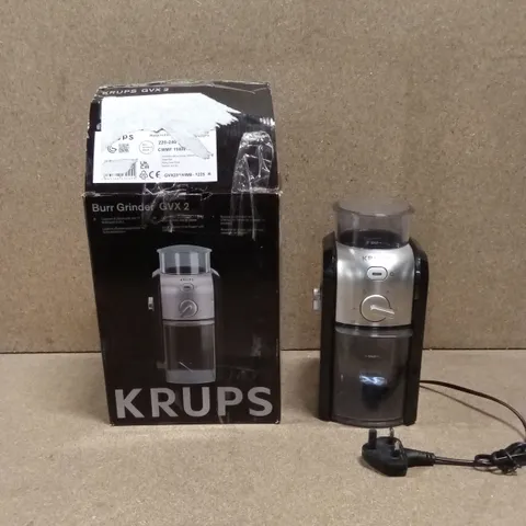BOXED KRUPS GVX2 BURR COFFEE GRINDER